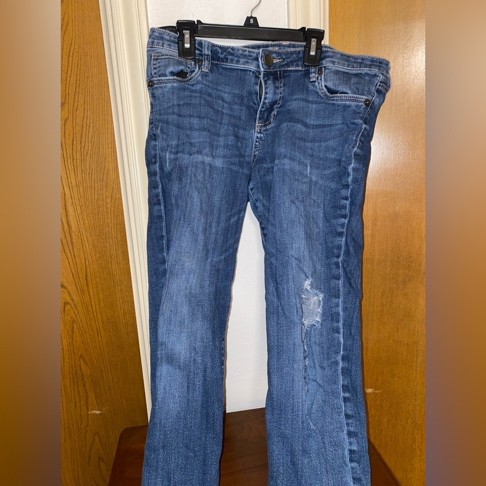 Jeans with a little distressing